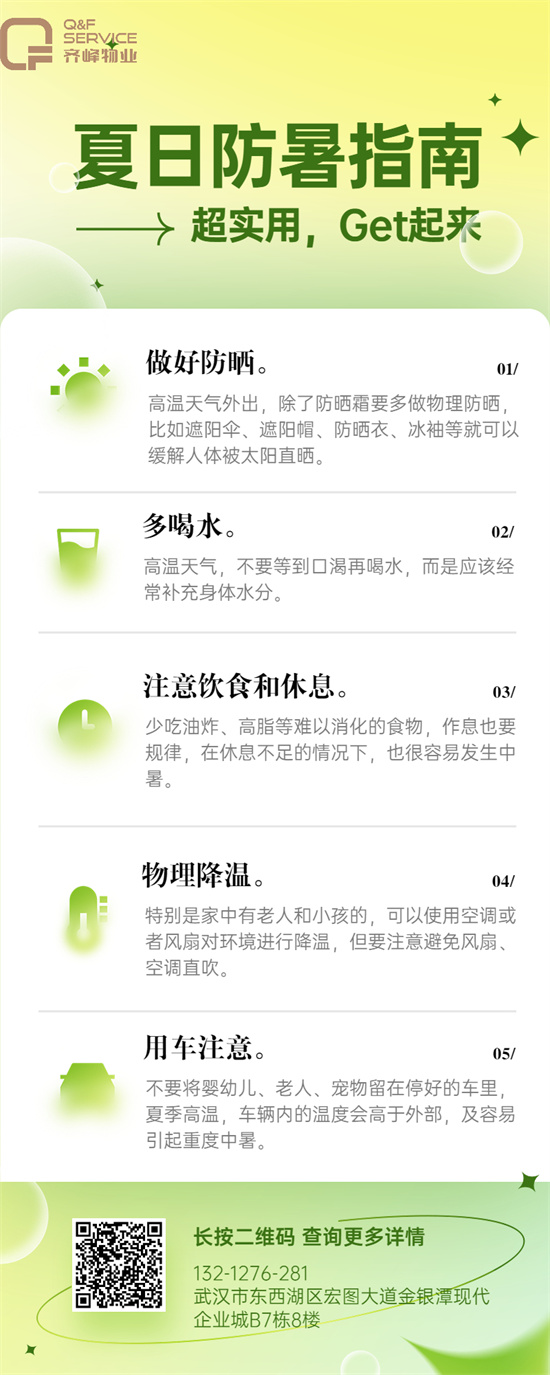 齊峰防暑海報(bào)2